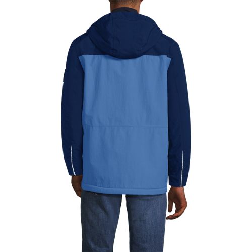 Veste Légère à Capuche Lands End – Colorblock Vert, Homme XL – Neuve Avec étiquettes