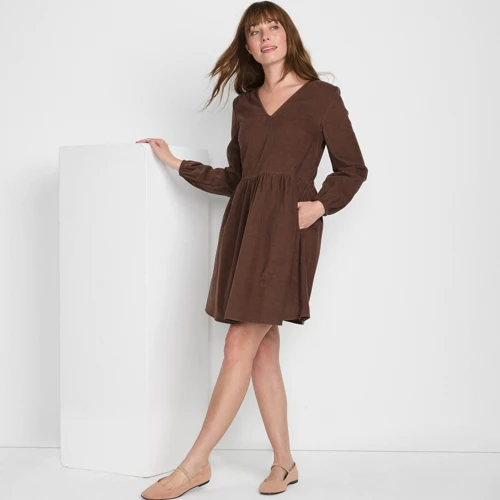 Robes en Velours Côtelé