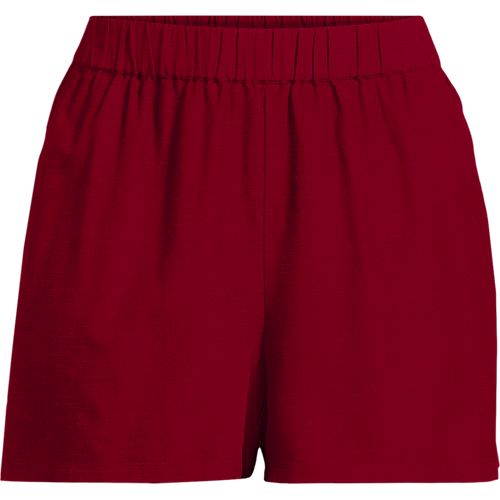 Short Long Femme été - Taille Haute élastique, Poches - 95% Coton - Pour Vacances, Ville, Décontracté - 7