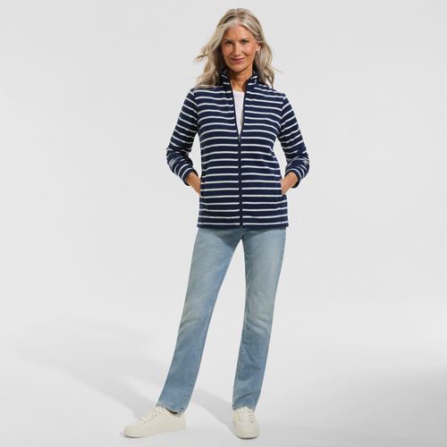 Poncho asymétrique polaire ivoire femme | La Halle