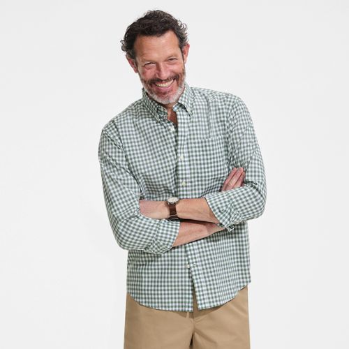 Vintage LANDS END - Chemise boutonnée en flanelle Viyella à