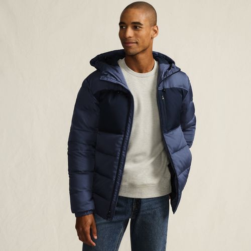 Sweat Homme Lands' End Taille XL Gris, Col Rond Manches Longues En Polaire Douce