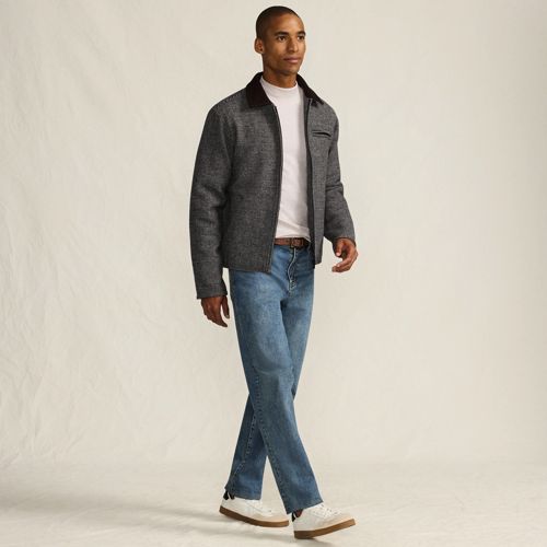 Veste Légère Coupe-vent Lands' End Homme - Kaki/beige, Taille L - Idéale Mi-saison