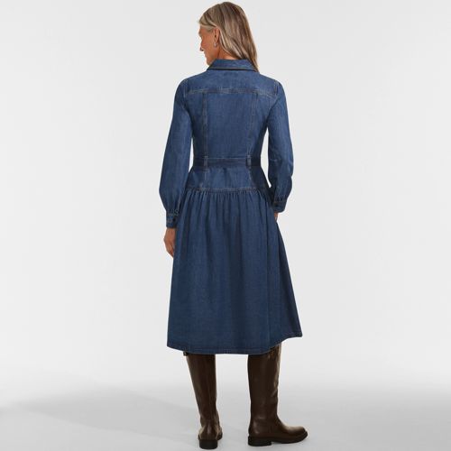 Plaid chic motif géométrique coton recyclé agno bleu Bloomingville | La